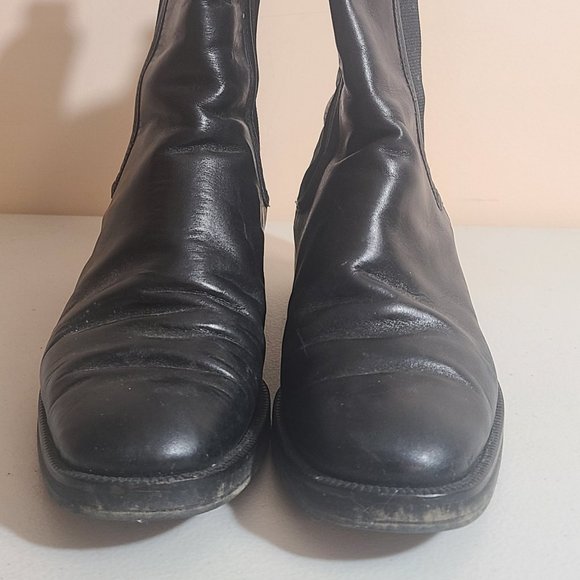 Black Coach Leather Chelsea Boots Men Sz 7.5 Vintage MSRP 300+ main image 7